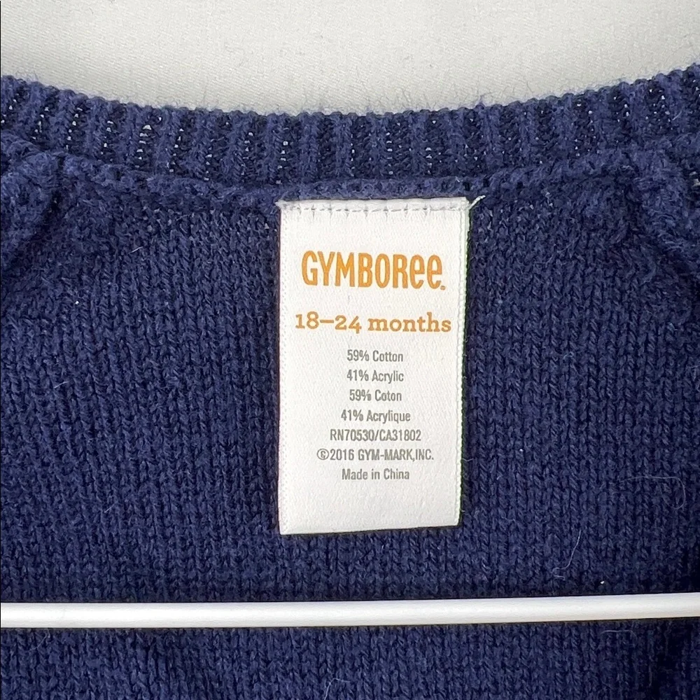 Gymboree - Girl’s Sweater - 18 to 24 Months - Navy - Button Down - Cable Knitt
